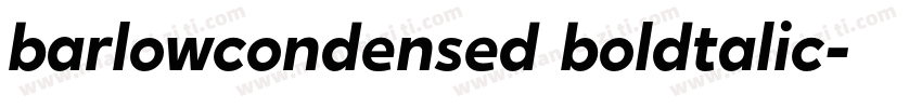 barlowcondensed boldtalic字体转换